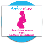 Arthur et Lola  -  mode futures mamans et cadeaux de naissance  Lausanne